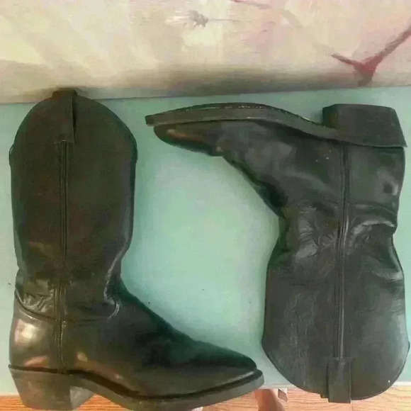 JUSTIN TOBIAS 12" WESTERN Cowboy Boot Wide Width Size 8.5 EE Style 3040 Workboot - Picture 6 of 12